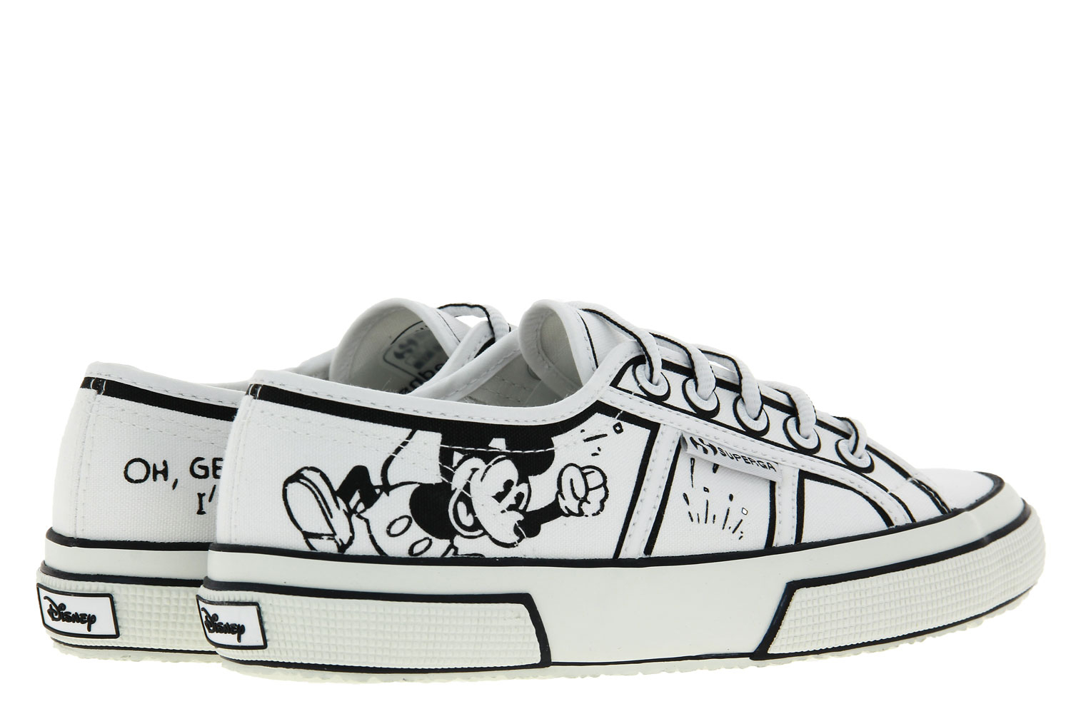 Superga x Disney Sneaker CARTOON COMICSCOTU WHITE BLACK (40)