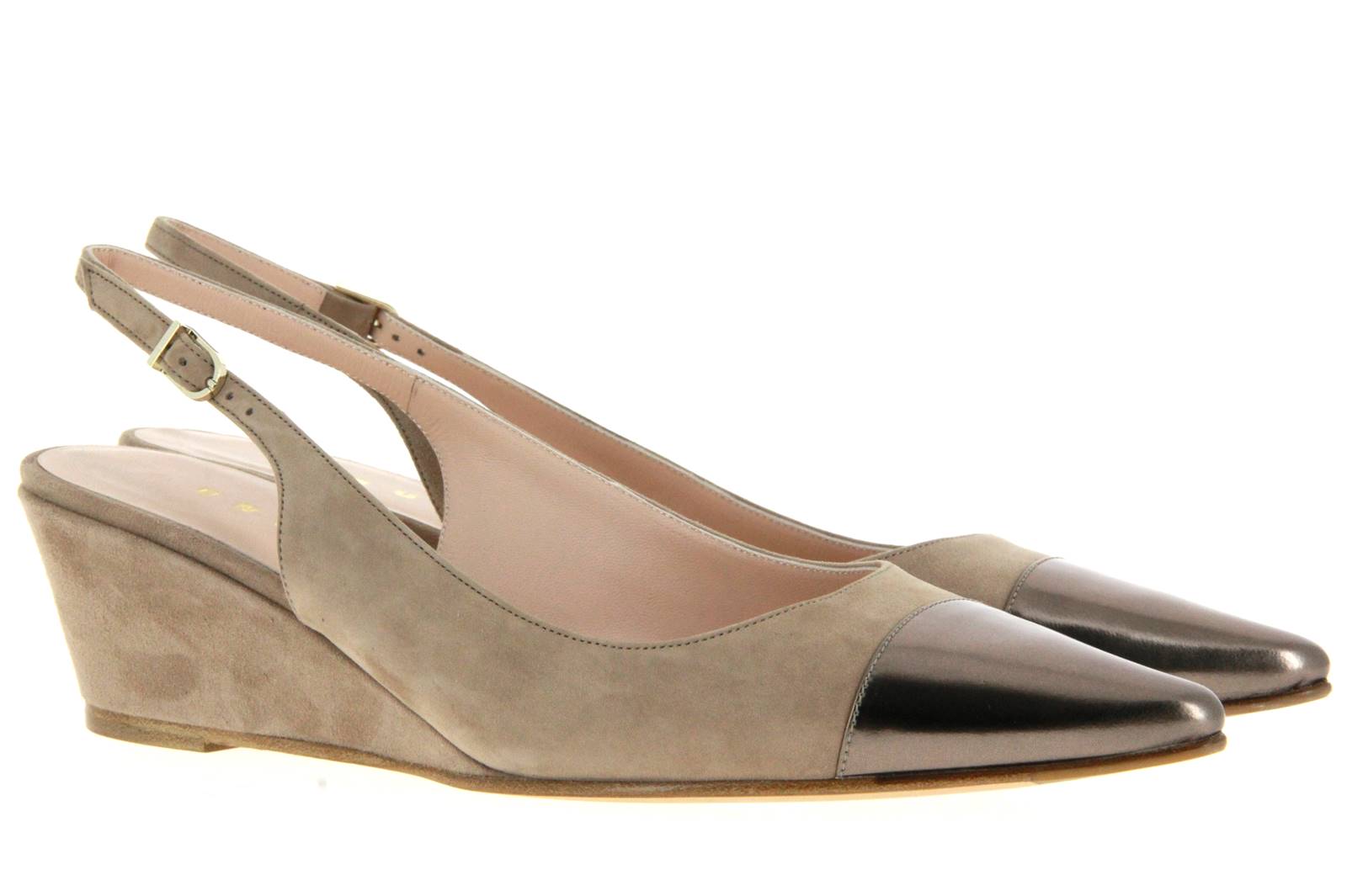 Unützer Slingpumps CAMOSCIO BEIGE LACK ORO (37 )
