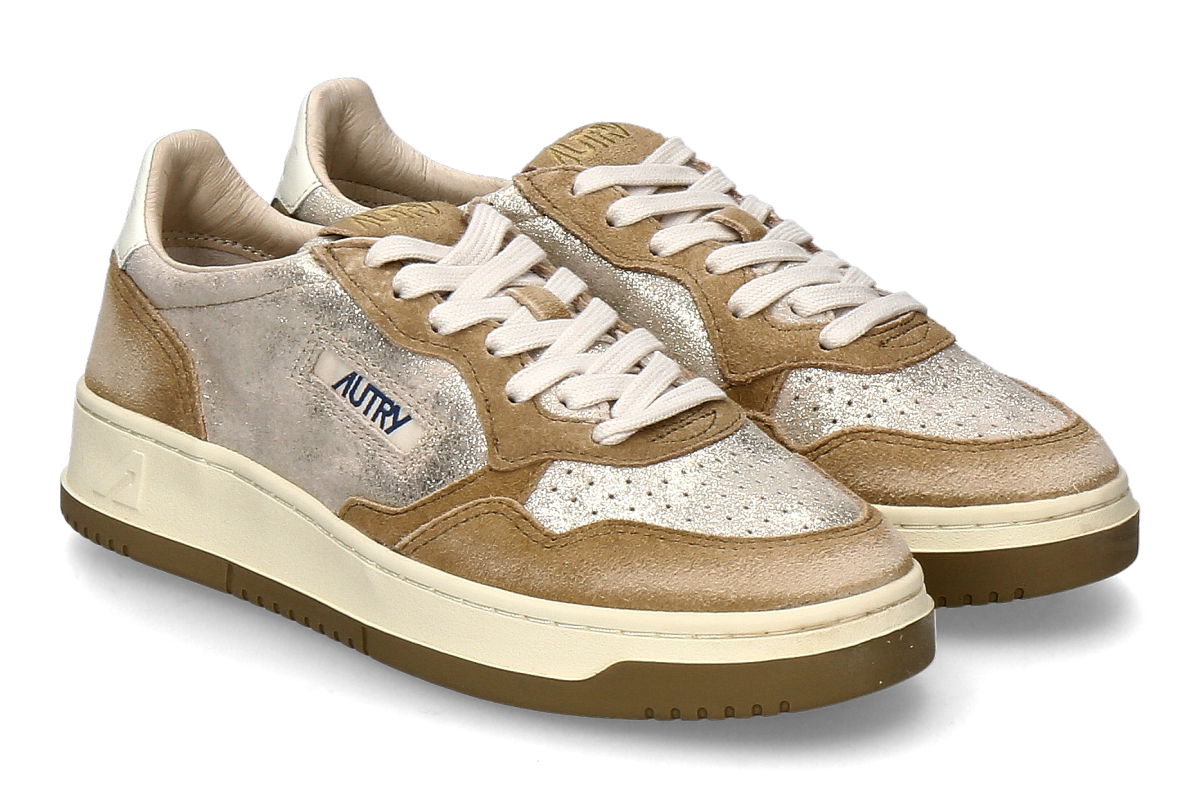 Autry Damen- Sneaker MEDALIST LOW YB01- beige/ platin