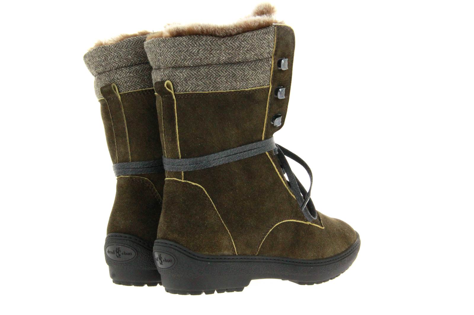 Dirndl + Bua Stiefelette gefüttert ANTIKBOCK MERINOLODEN AHORN (38)