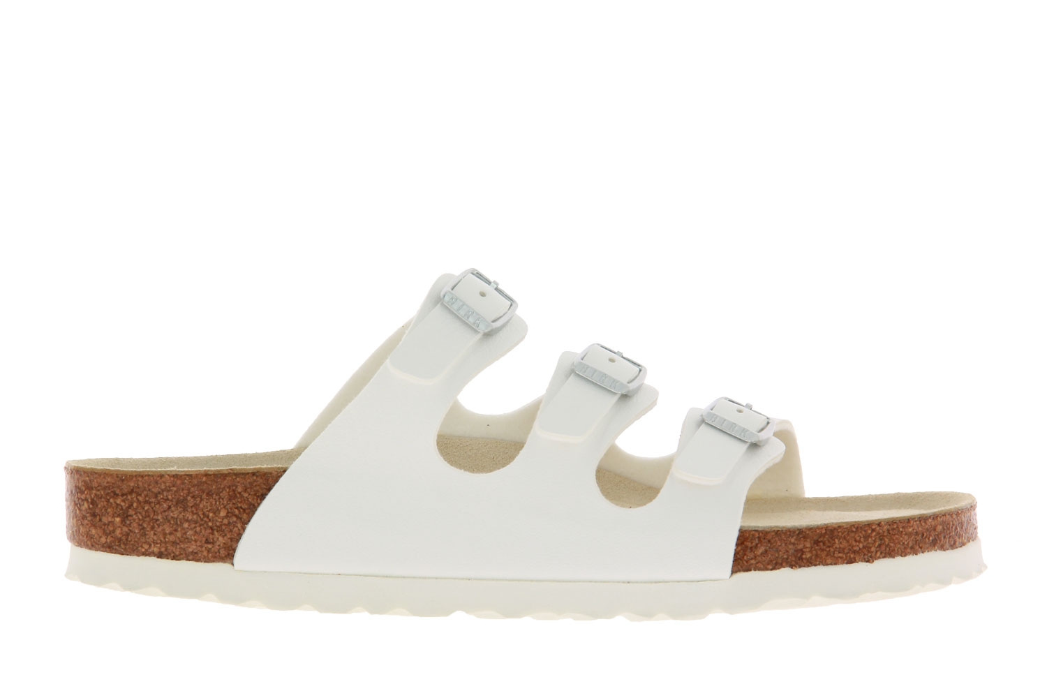 Birkenstock Pantolette SCHMAL FLORIDA BIRKO-FLOR WHITE (42)