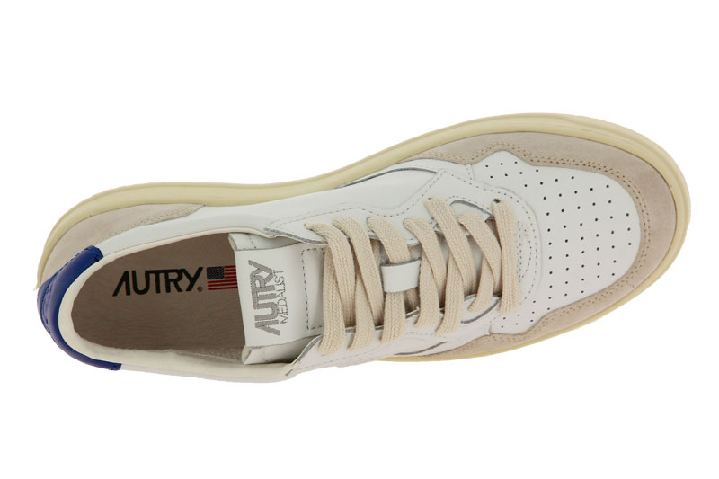 Autry Sneaker LOW MAN LEATHER SUEDE WHITE NAVY (42)