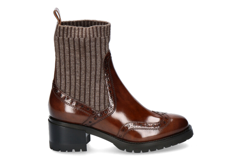 Santoni Stiefelette STRICK MORO- braun