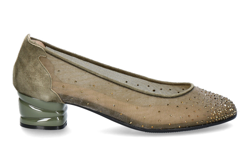 Fernando Pensato Pumps GRACE MILITARE CAMOSCIO- khaki grün