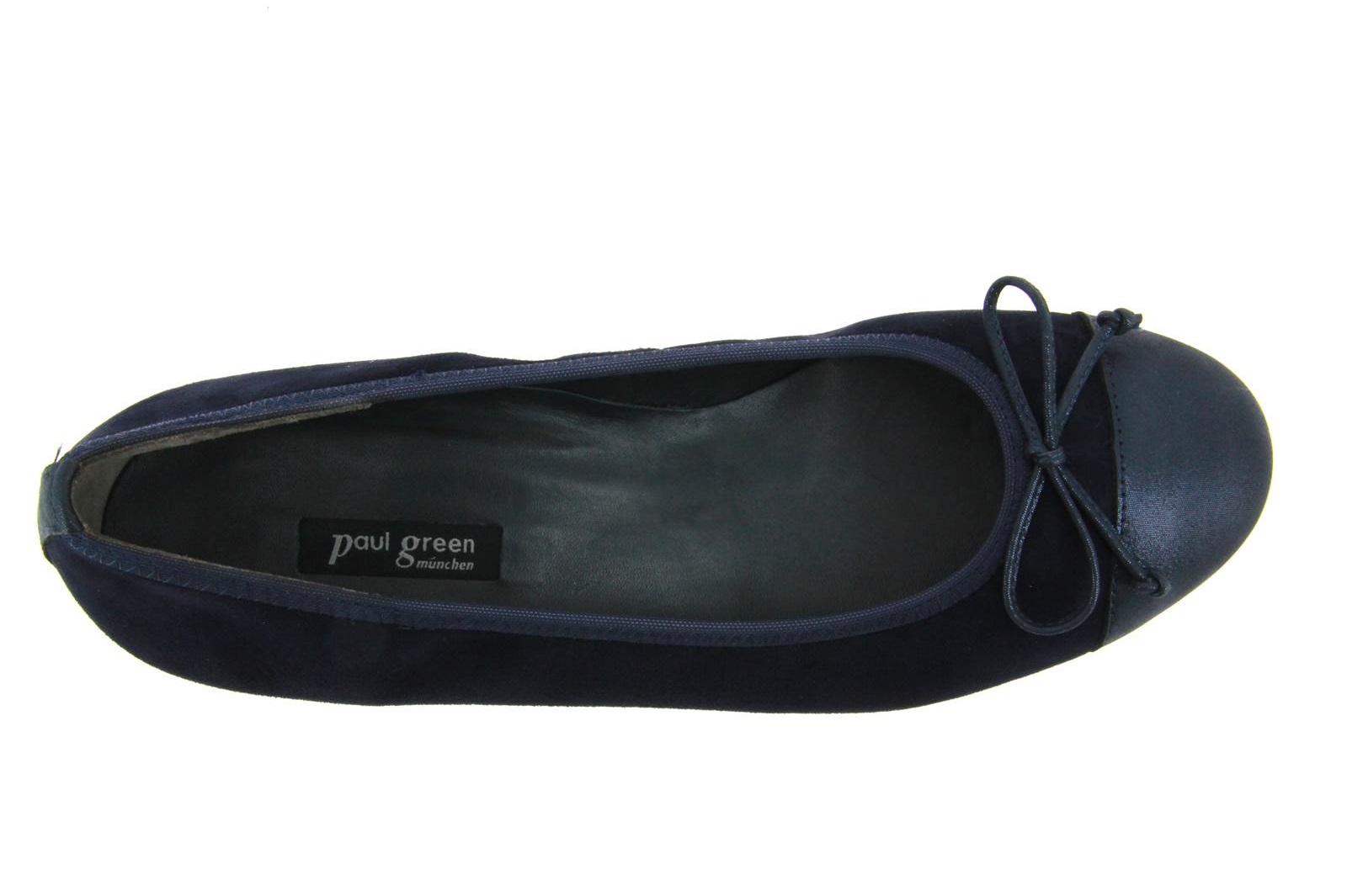 Paul Green Ballerina VELOUR METALLIC BLAU (42)