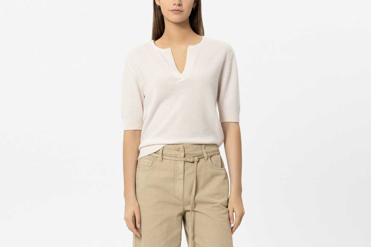 Luisa Cerano Feinstrick-Pullover CASHMERE-MIX – milk/ cremeweiß