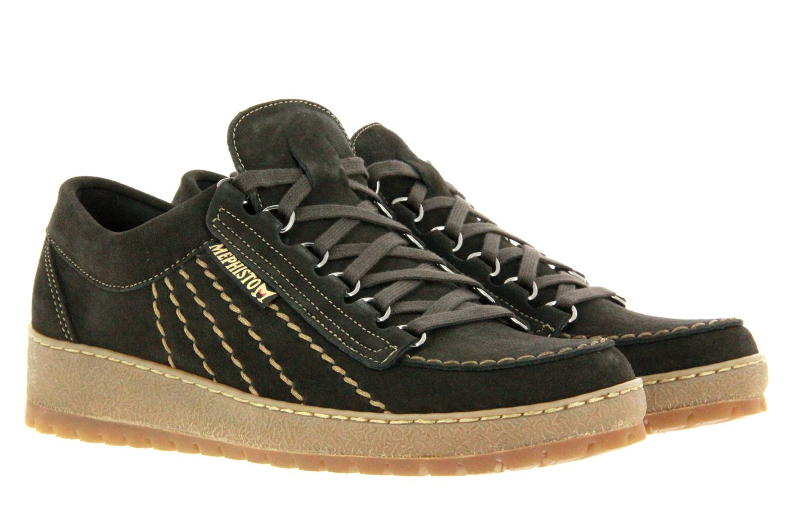 Mephisto Schnürschuh RAINBOW GRAPHITE VELOURS SANTIAGO (44½)