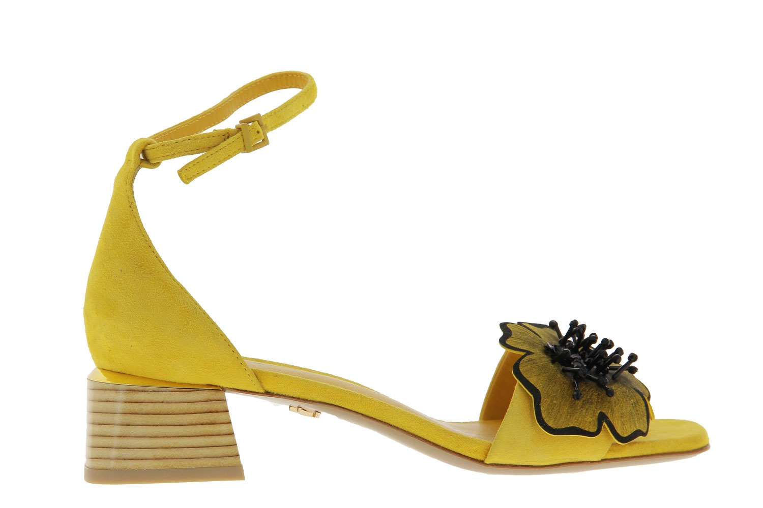 Lola Cruz Sandalette CAMOSCIO MOSTAZA (40)