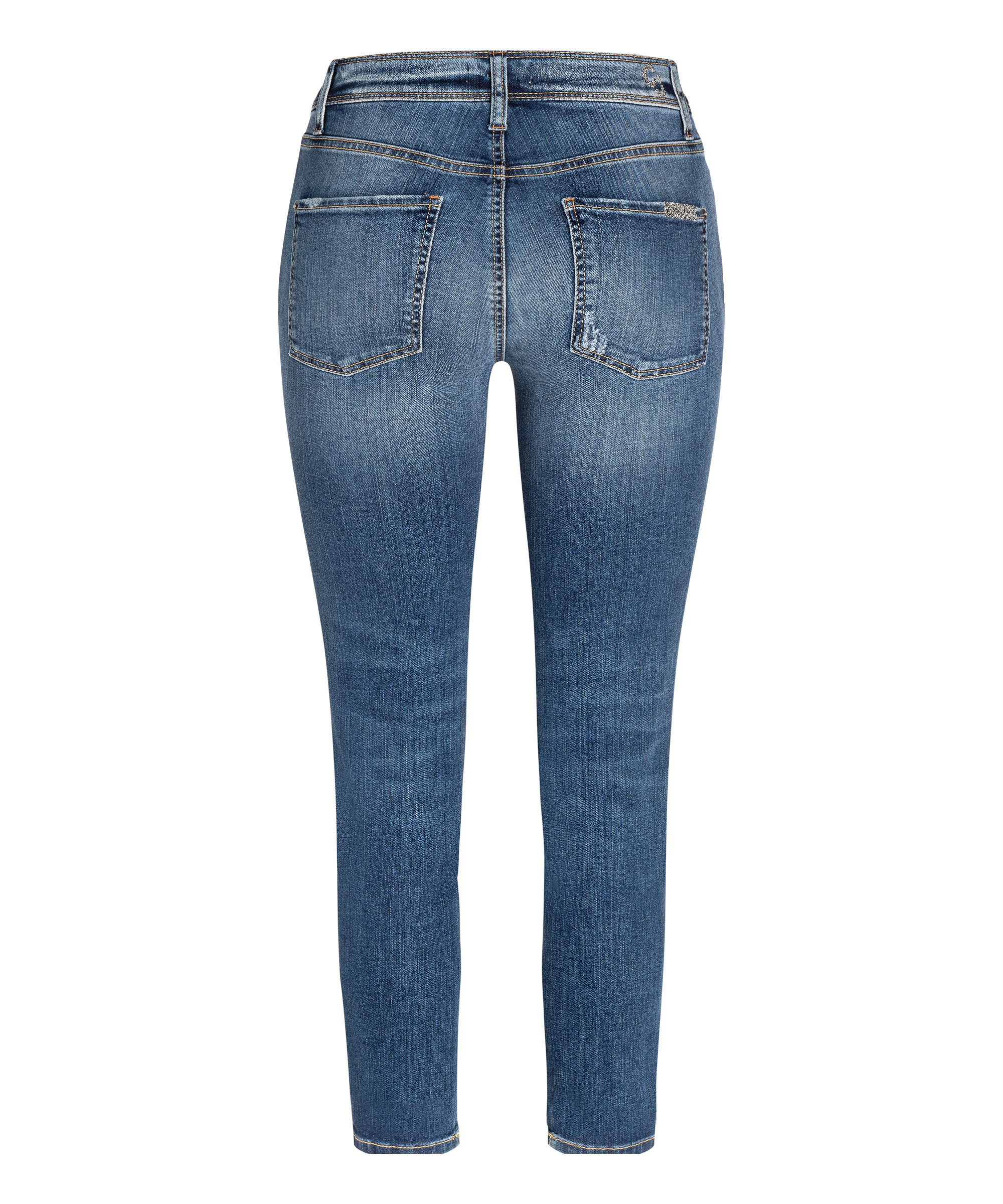 Cambio Jeans Piper short BLEACHED SCRATCHED WASH