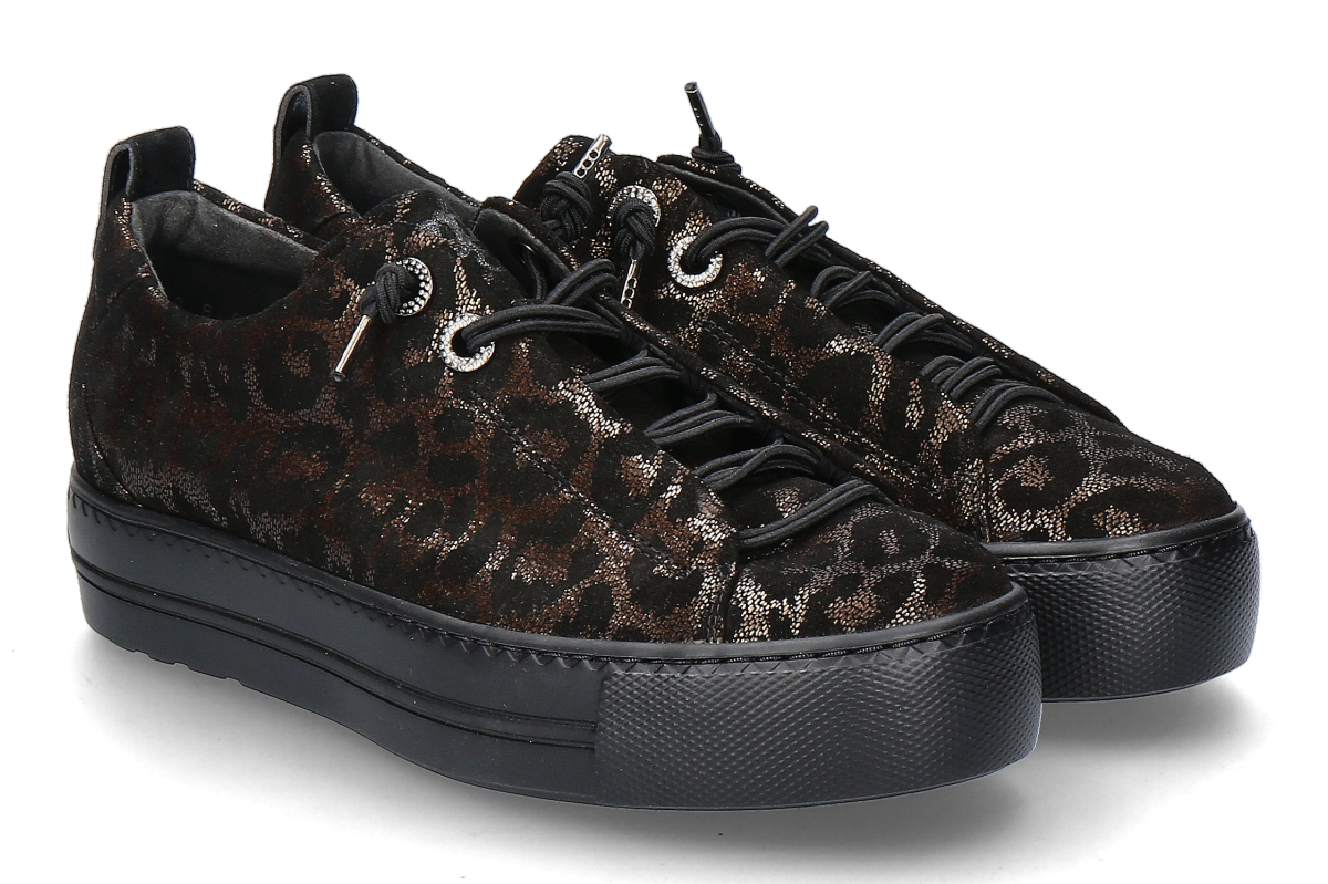 Paul Green Sneaker GLOSSY LEO BRONZE- schwarz/ black