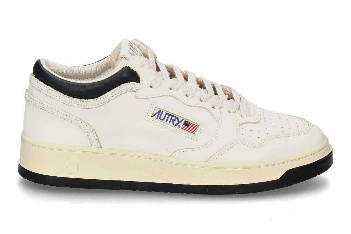 Autry Herren-Sneaker MED-WAY MID LEATHER EK07- black/ marshmallow