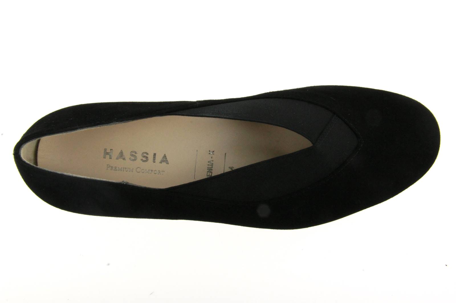 Hassia Slipper GENUA SAMTZIEGE BLACK OLDSILVER (39)