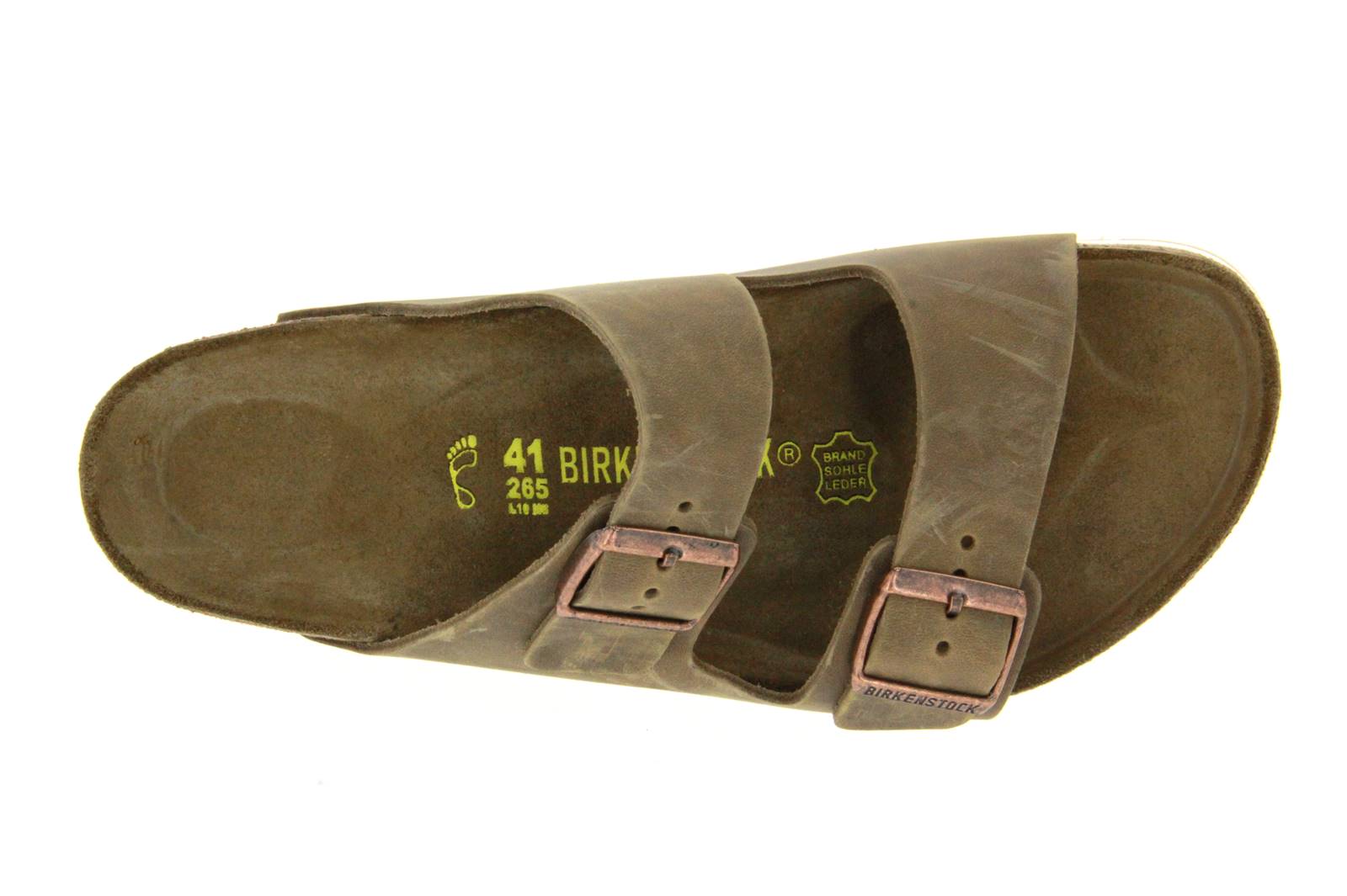 Birkenstock Pantolette ARIZONA NORMAL FETTLEDER TABACCO BROWN (41)