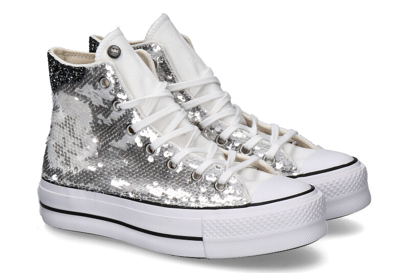 Ballo da Sola Converse ALL STAR SILVER GLITTER 