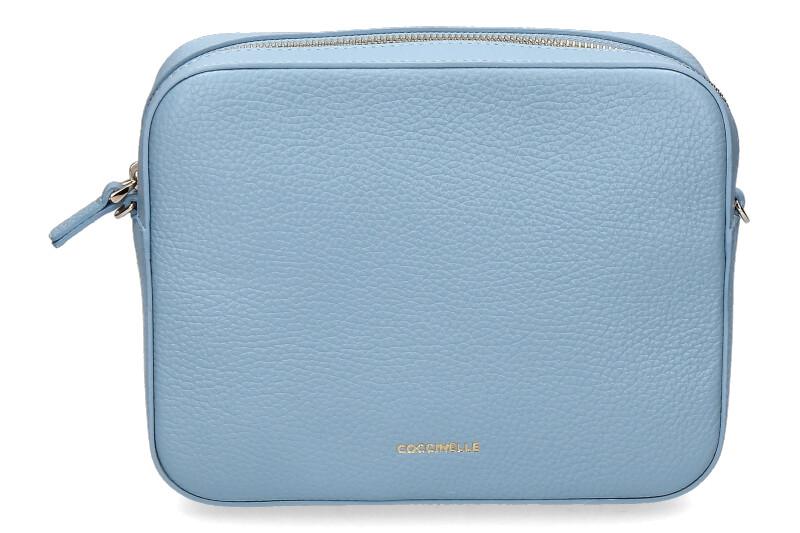 Coccinelle Umhängetasche GRAIN LEATHER METALLIC SOFT AQUARELLE BLUE