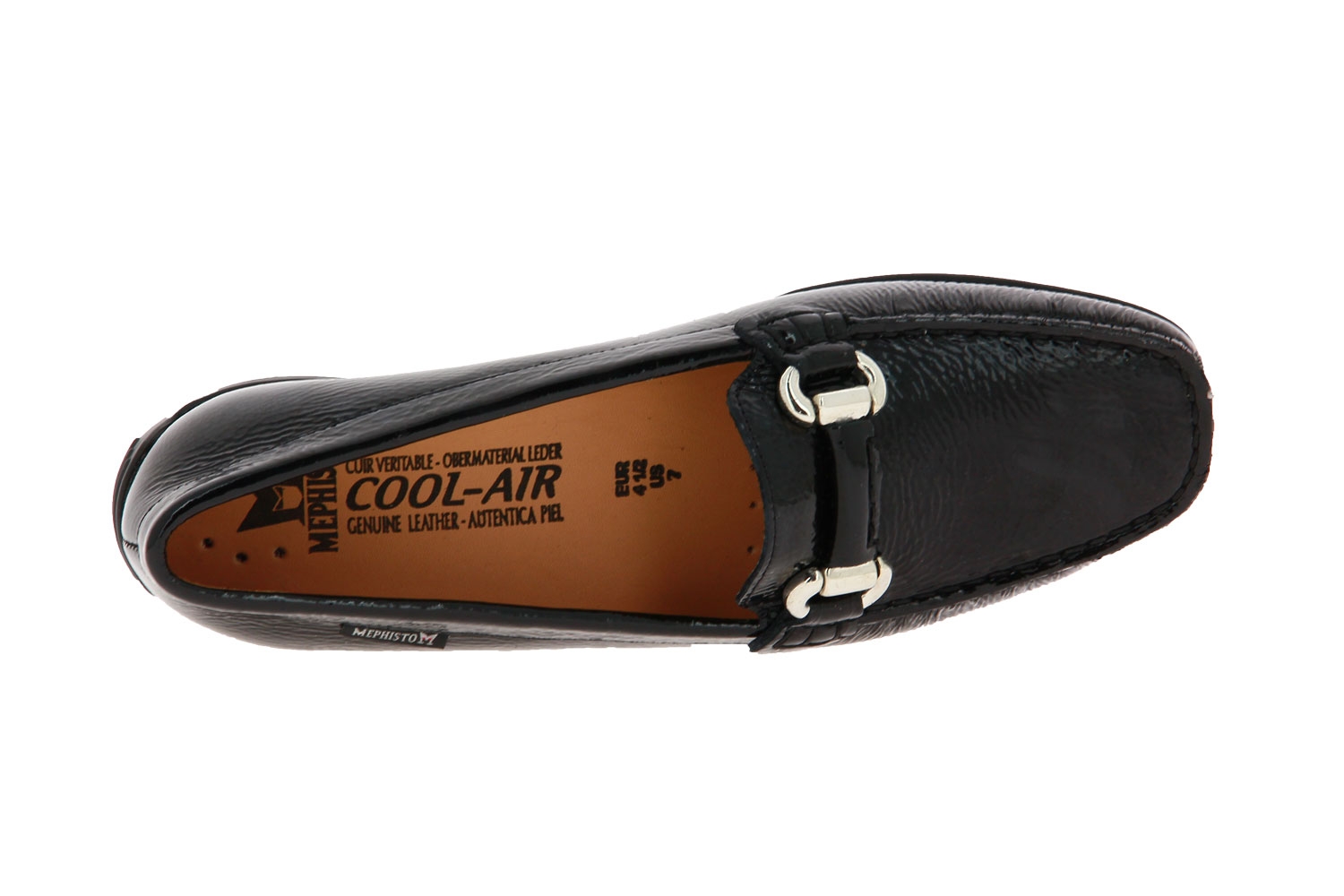 Mephisto Slipper NATALIA BLACK VERNIS FRIPE  (39)