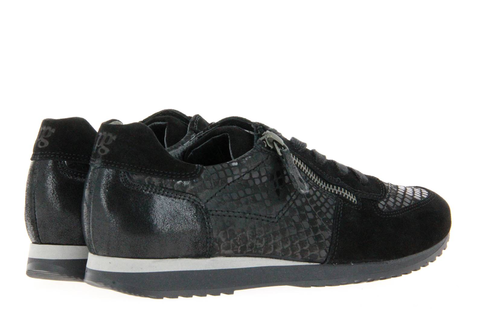 Paul Green Sneaker R. SUEDE PYTHON BLACK (37 )