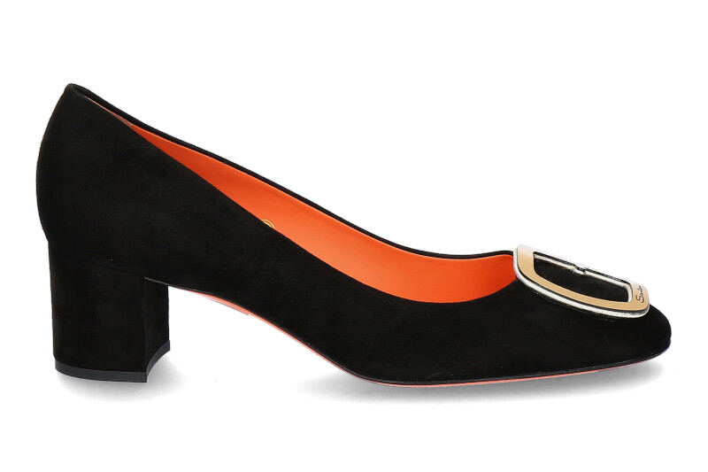 Santoni Pumps VELOURS NERO- schwarz