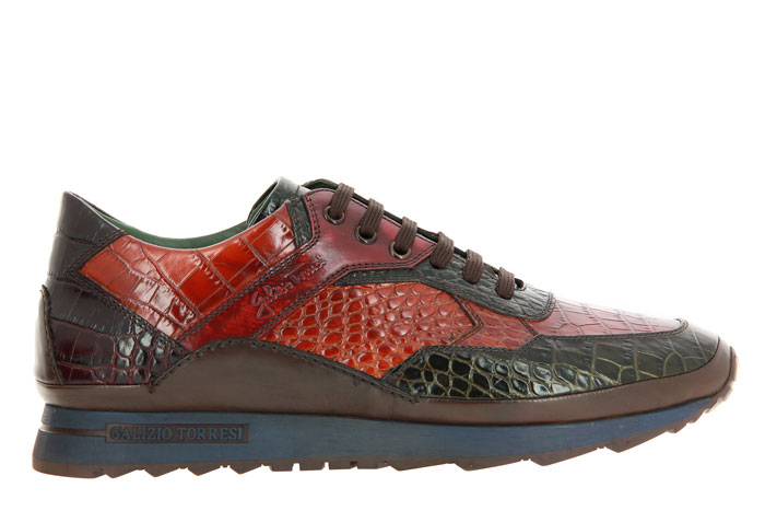 Galizio Torresi Sneaker CAIMAN MILITARY CUOIO (42½)