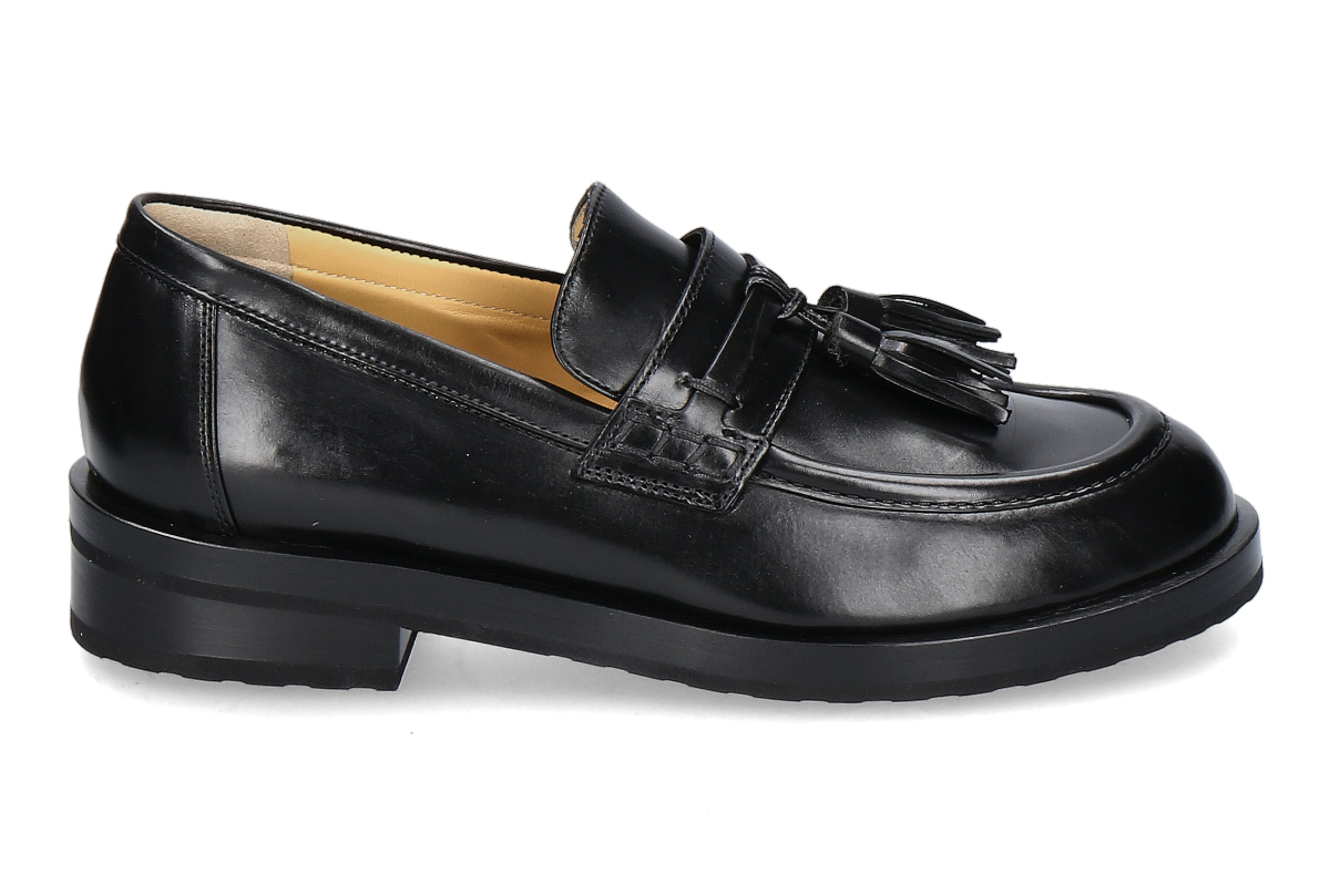 Truman's Damen- Loafer VITELLO NERO- schwarz/ black