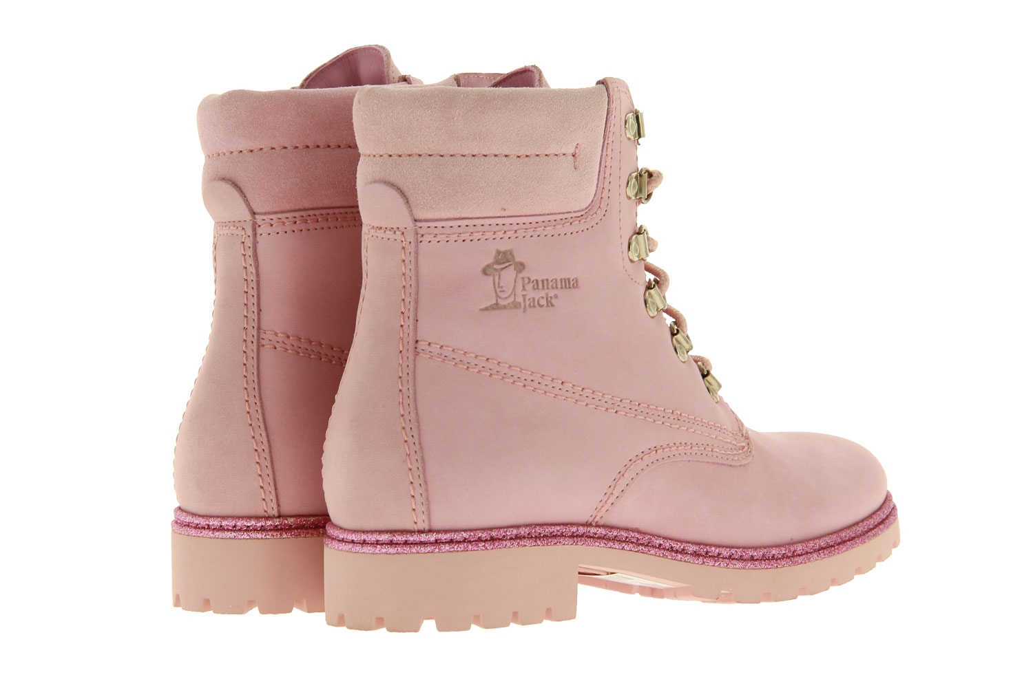 Panama Jack Stiefelette GLITTER B1 NOBUCK ROSA (38)