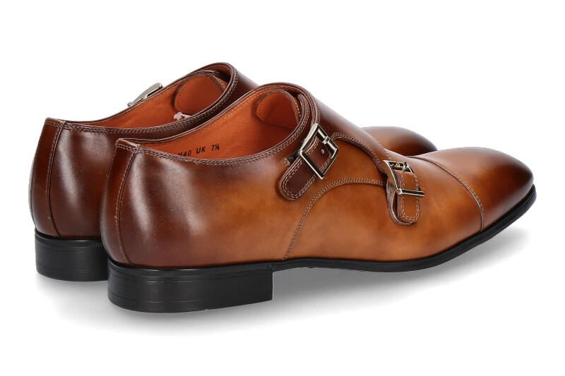 Santoni Monk LEAHTER ANTIK BROWN (42½)