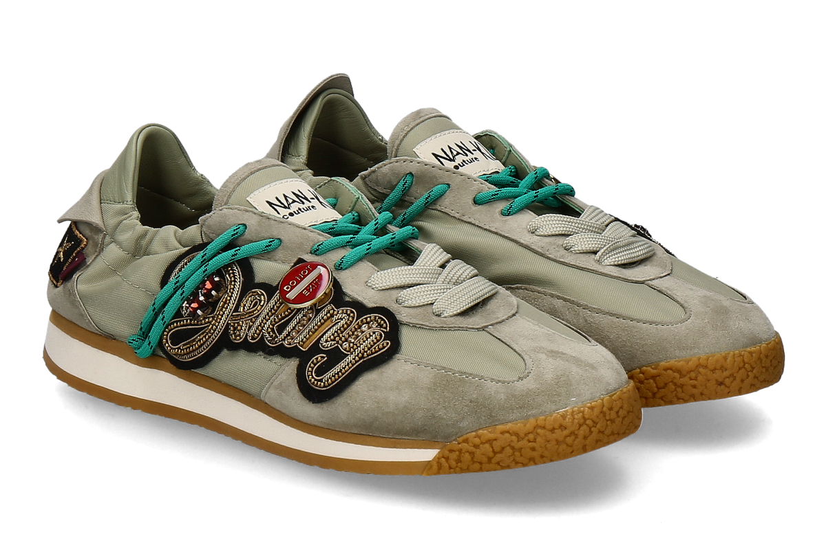 Nan-Ku Couture Damen- Sneaker EDX- grün/ green