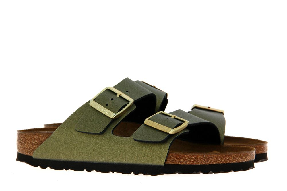 Birkenstock Pantolette ARIZONA SCHMAL ICY METALLIC STONE GOLD (41)