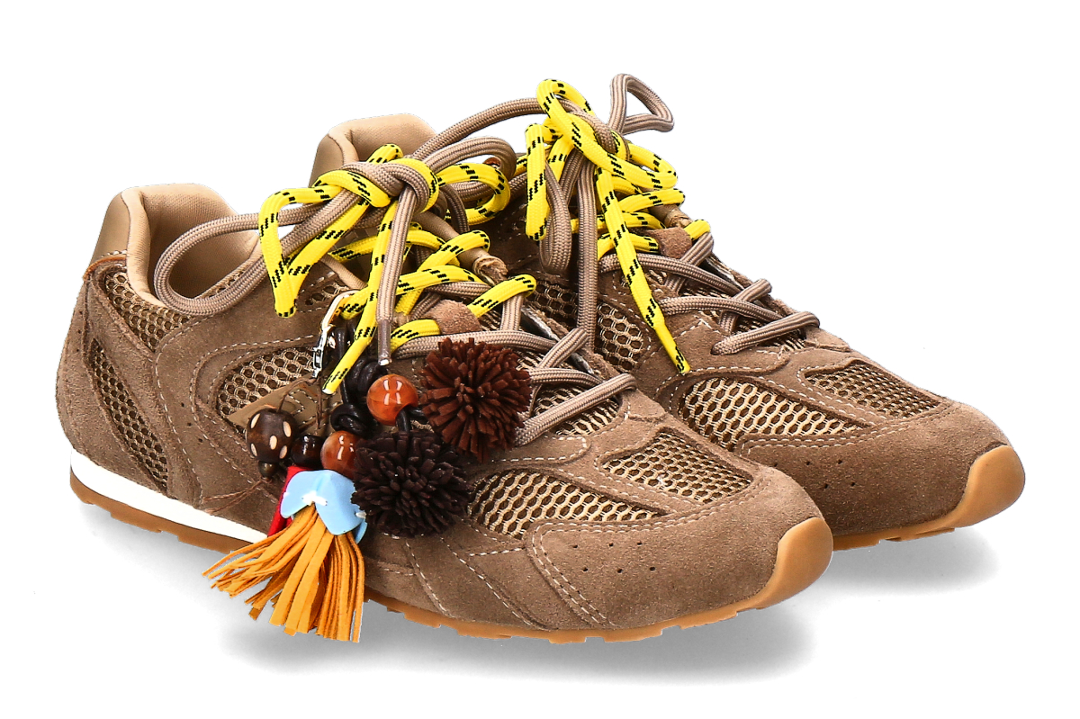 3P Damen- Sneaker BLAST L424 NET- taupe/ braun