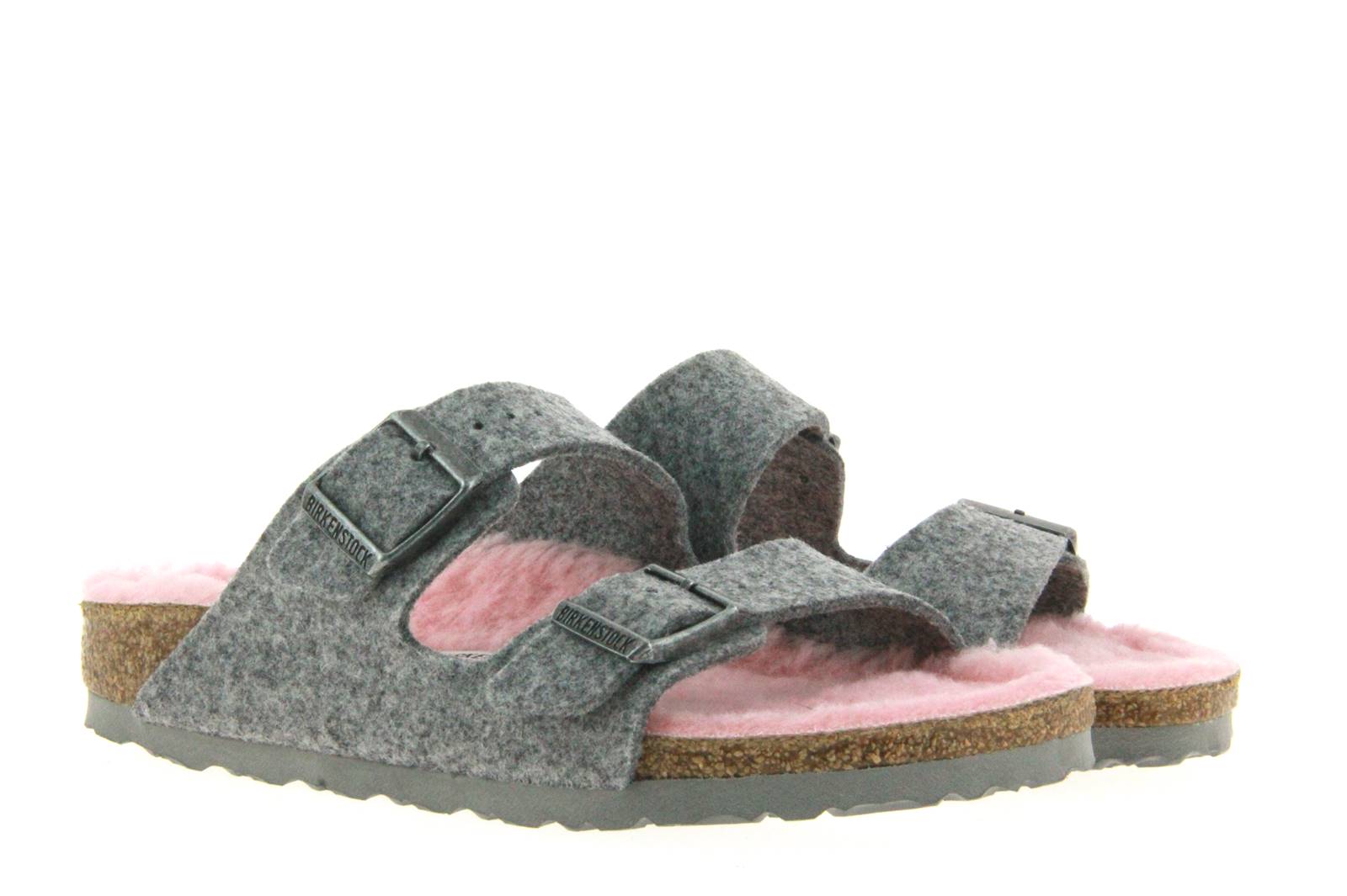 Birkenstock Pantolette gefüttert ARIZONA GREY ROSE (42)