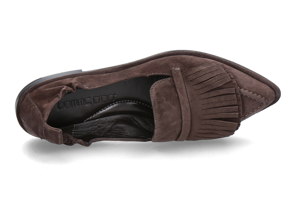Pomme d-Or Loafer GRACE CAMOSCIO- coffee_243800022_4