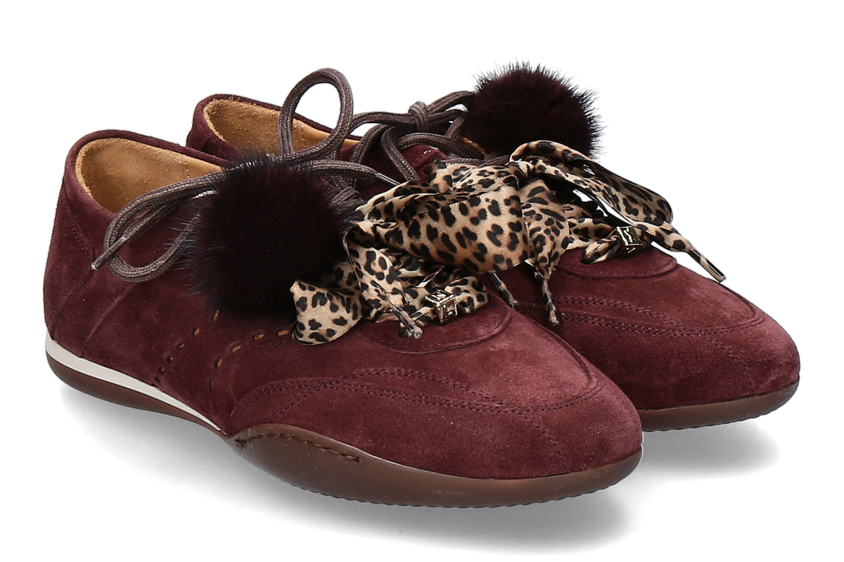 méliné Sneaker BERLINO VELOURS- bordo/ rot