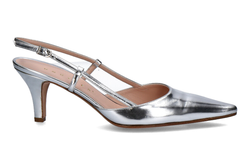 Unützer Slingpumps VITELLO SPECCHIO ARGENTO (40½) Unützer Slingpumps VITELLO SPECCHIO ARGENTO (40½)