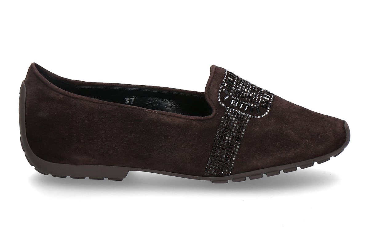 Mania Loafer MB1218 CAMOSCIO- coffee/ braun