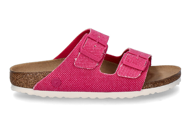 Birkenstock Pantolette ARIZONA RIVET LOGO SCHMAL vegan canvas fuchsia