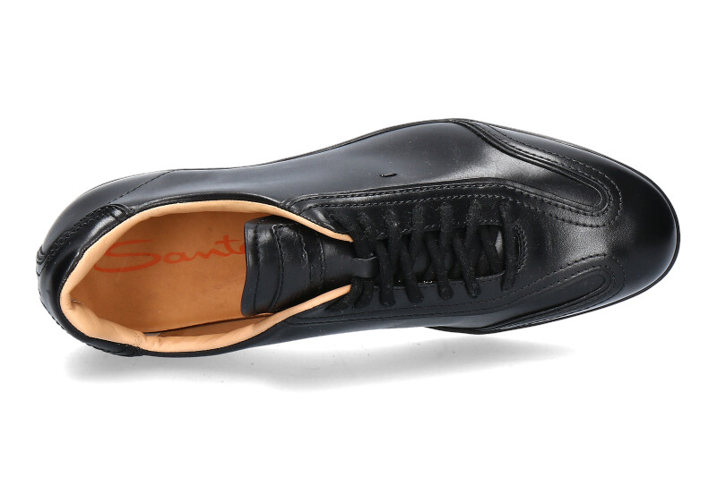 Santoni Sneaker LEATHER BLACK (44½)