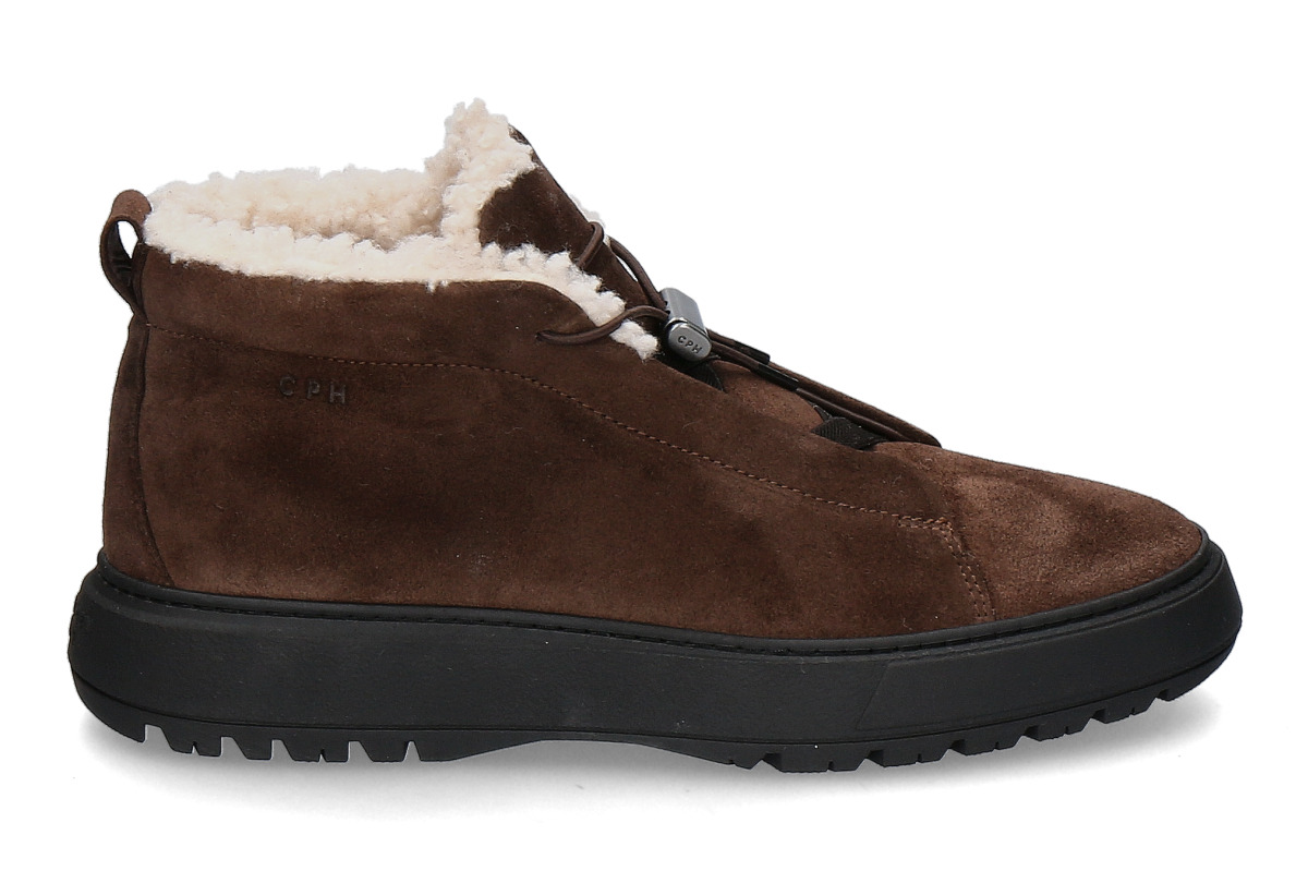 Copenhagen Studios Herren- Bootie gefüttert CPH604M SUEDE TEDDY- braun