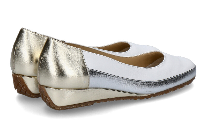 Bagnoli Slipper NAPPA BIANCO SILVER ORO  (40)