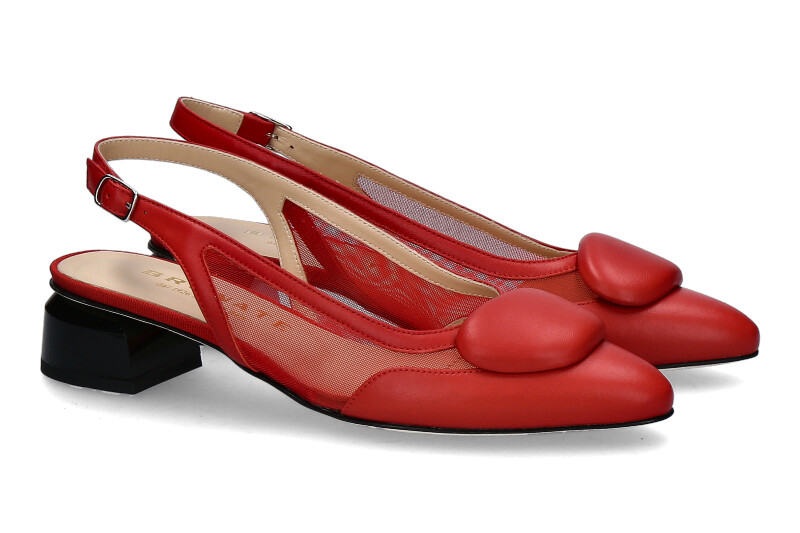 Brunate Slingpump NAPPA TULLE RUBY