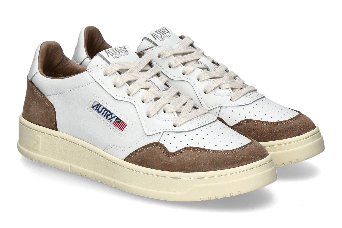 Autry Herren- Sneaker MEDALIST FT02 LEATHER- white/ antilope