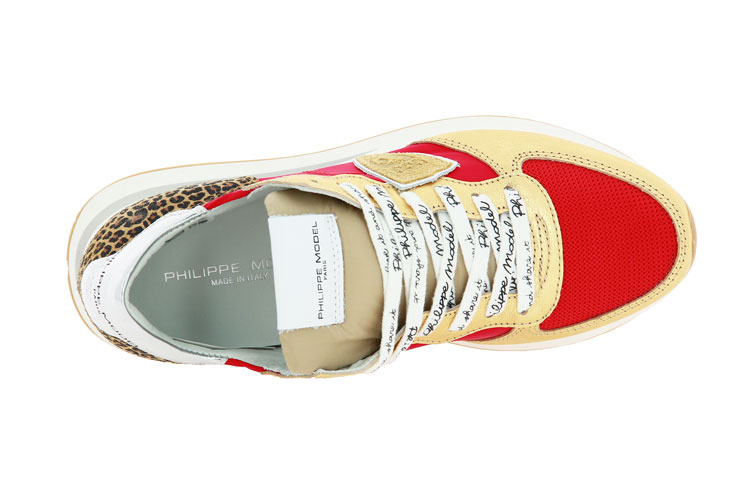 Philippe Model Sneaker TROPEZ MONDIAL LEO ROUGE ORO (42)