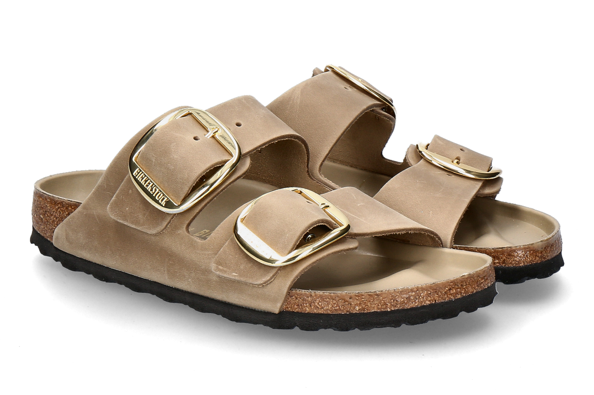 Birkenstock Damen- Pantolette ARIZONA BIG BUCKLE- tabacco brown/ hellbraun