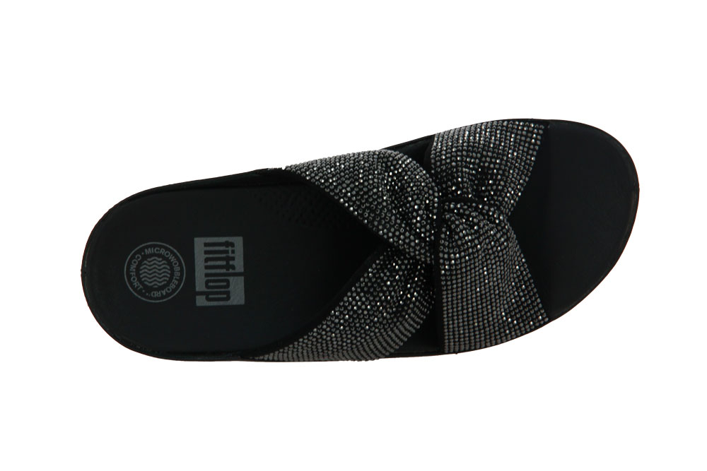 Fitflop Pantolette TWISS CRYSTAL SLIDE BLACK (40)