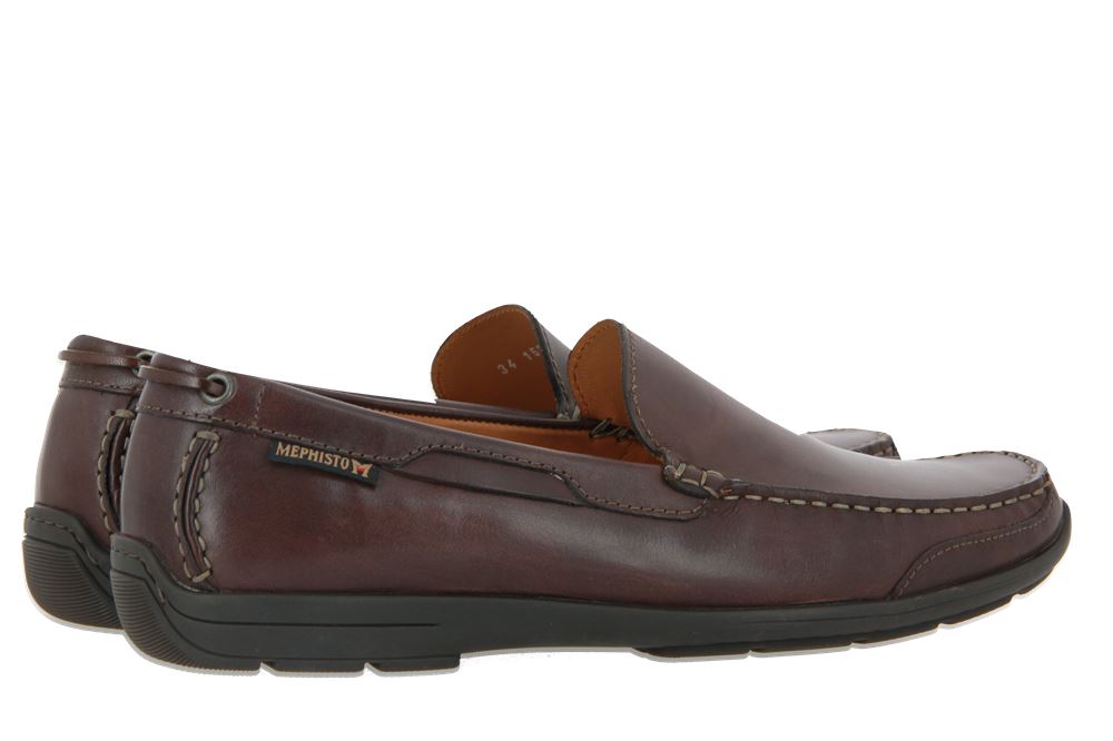 Mephisto Slipper TONIO DARK BROWN BURNISH (41)