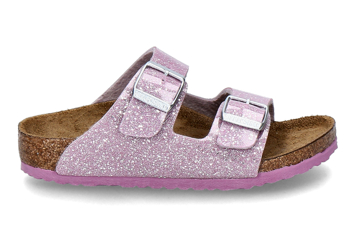 Birkenstock Mädchen- Pantolette ARIZONA SCHMAL BS- rosa/ cosmic sparkle lavender
