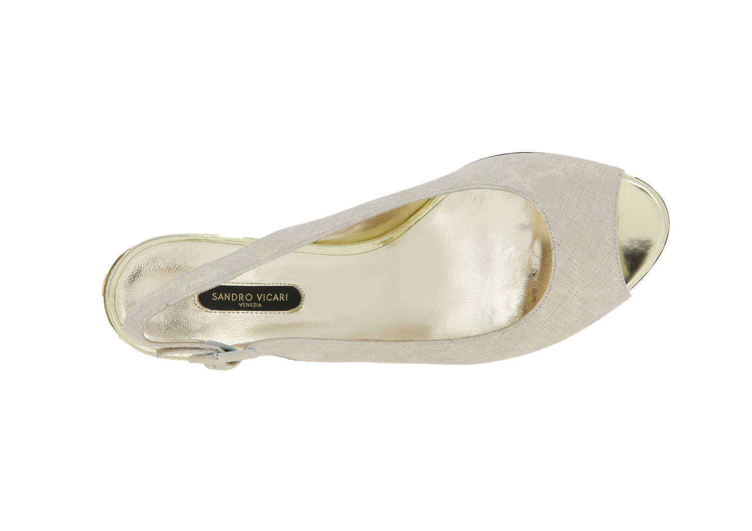 Sandro Vicari Sandale COCCO PLATINO  (38½)