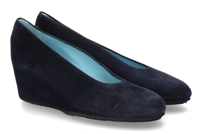 Thierry Rabotin Keilpumps DACIO CAMOSCIO NAVY