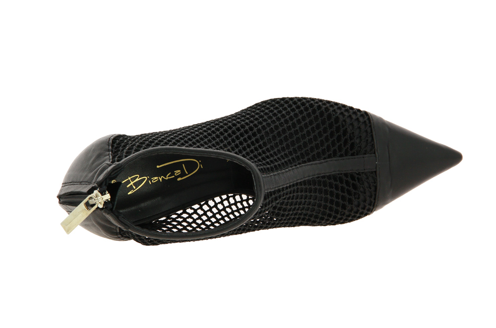 Bianca Di Sommerstiefelette FONDO CUOIO NAPPA NERO RETE JE8385