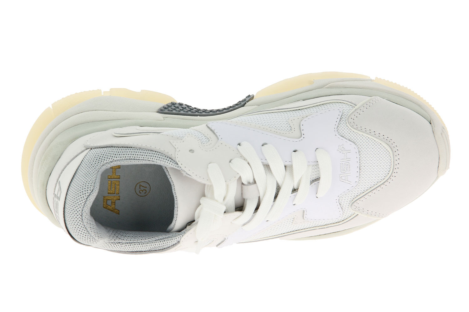 Ash Sneaker ADDICT BIS WHITE GRIGIO (38)