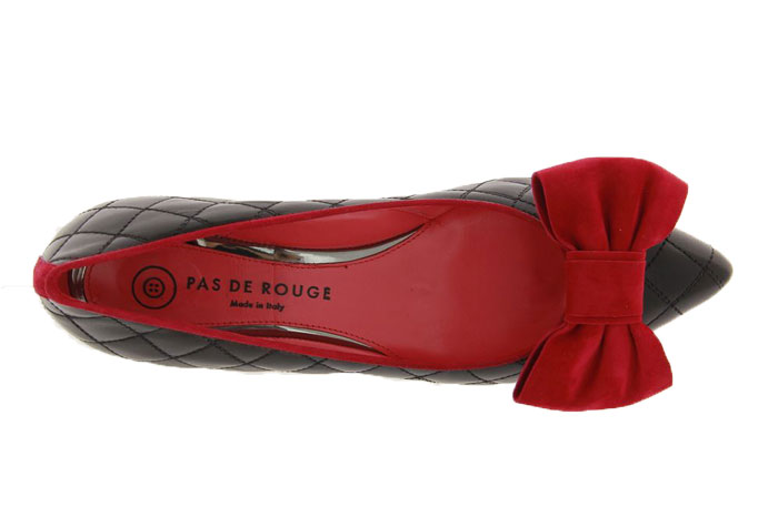 Pas de rouge Slipper JANET2 NAPPA NERO CAMOSCIO ACERO (36)